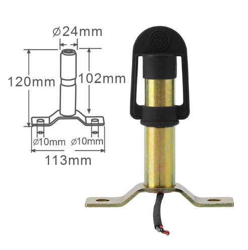 ESPIGA CON BASE ROTATIVO